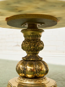 Hollywood Regency Capiz Coffee Table