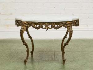 French Louis XV Marble Coffee/End Side Table