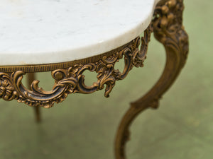 French Louis XV Marble Coffee/End Side Table
