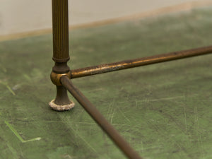 Antique French Napoleonic Style, Green Marble Topped Gilt Bronze Nesting Tables