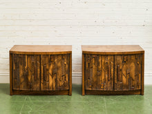 Load image into Gallery viewer, Brutalist Pueblo Pair of Nightstands by Lane
