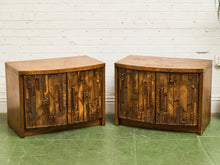 Load image into Gallery viewer, Brutalist Pueblo Pair of Nightstands by Lane
