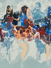 Load image into Gallery viewer, Large Ballerinas Dancing Lithograph Artwork Signed Hilda Rindom
