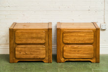 Load image into Gallery viewer, 70’s Chunky Pair of Boho Nightstands

