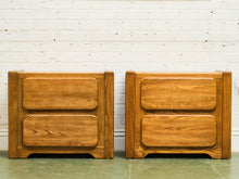 Load image into Gallery viewer, 70’s Chunky Pair of Boho Nightstands
