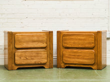 Load image into Gallery viewer, 70’s Chunky Pair of Boho Nightstands
