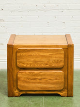 Load image into Gallery viewer, 70’s Chunky Pair of Boho Nightstands
