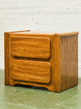Load image into Gallery viewer, 70’s Chunky Pair of Boho Nightstands
