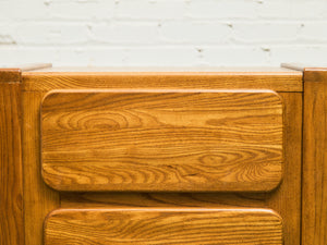 70’s Chunky Pair of Boho Nightstands