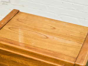 70’s Chunky Pair of Boho Nightstands