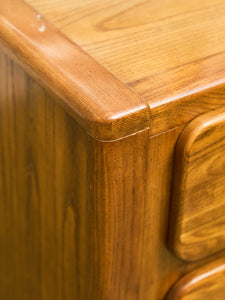 70’s Chunky Pair of Boho Nightstands