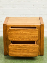Load image into Gallery viewer, 70’s Chunky Pair of Boho Nightstands
