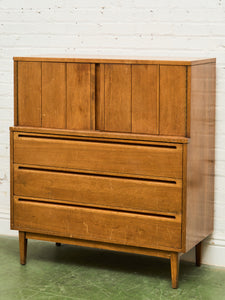 mid century modern highboy dresser American of Martinsville Highboy Dresser – Sunbeam Vintage