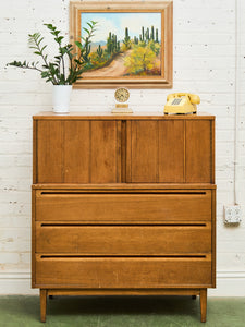 American of Martinsville Highboy Dresser