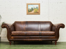 Load image into Gallery viewer, Leather Distressed Sofa
