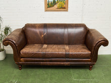 Load image into Gallery viewer, Leather Distressed Sofa
