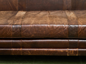 Leather Distressed Sofa