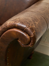 Load image into Gallery viewer, Leather Distressed Sofa
