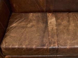 Leather Distressed Sofa