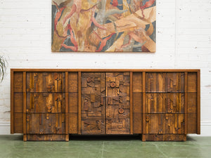 Brutalist Pueblo Dresser by Lane