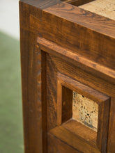 Load image into Gallery viewer, Brutalist Oak and Cork Pair of Nightstands
