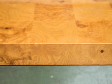 Load image into Gallery viewer, Milo Baughman Burlwood and Chrome Coffee Table

