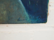 Load image into Gallery viewer, 1960 Original Oil Painting The Blue Gaze
