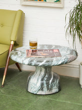 Load image into Gallery viewer, Faux Marble Smooth Modernist Coffee Table
