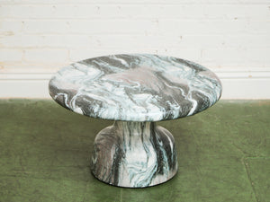 Faux Marble Smooth Modernist Coffee Table