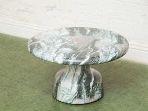Faux Marble Smooth Modernist Coffee Table