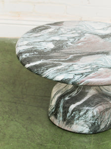Faux Marble Smooth Modernist Coffee Table