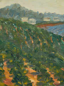 Oil Painting of Vineyard