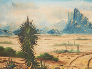 Vintage Desert Painting by Nist