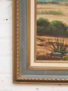 Vintage Desert Painting by Nist