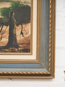 Vintage Desert Painting by Nist