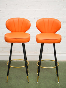 Orange Bar Stools