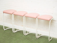 Load image into Gallery viewer, Post Modern Set of Dusty Rose Stools
