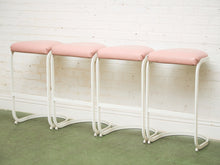 Load image into Gallery viewer, Post Modern Set of Dusty Rose Stools
