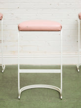 Load image into Gallery viewer, Post Modern Set of Dusty Rose Stools
