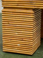 Load image into Gallery viewer, Post Modern Chunky Leg Sculptural Reeded Coffee Table
