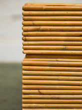 Load image into Gallery viewer, Post Modern Chunky Leg Sculptural Reeded Coffee Table
