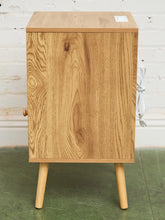 Load image into Gallery viewer, Single Blonde Rattan Front Nightstand
