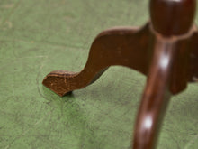 Load image into Gallery viewer, Late 20th Century Pedestal Tripod Tooled Leather Top Mahogany Candle Stand

