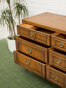 Hollywood Regency 9 Drawer Dresser