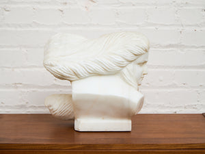 Carved Marble Bust of a Woman
