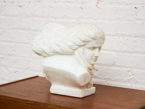 Carved Marble Bust of a Woman