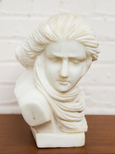 Carved Marble Bust of a Woman