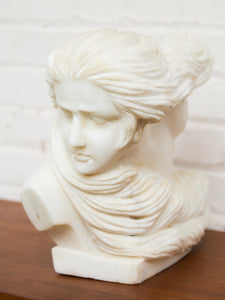 Carved Marble Bust of a Woman