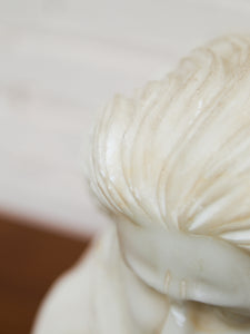 Carved Marble Bust of a Woman