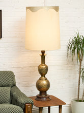 Load image into Gallery viewer, 1960’s Brass Moroccan Style Mid Century Lamp
